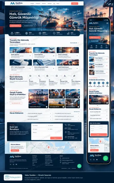 Customs Brokerage — sample website design