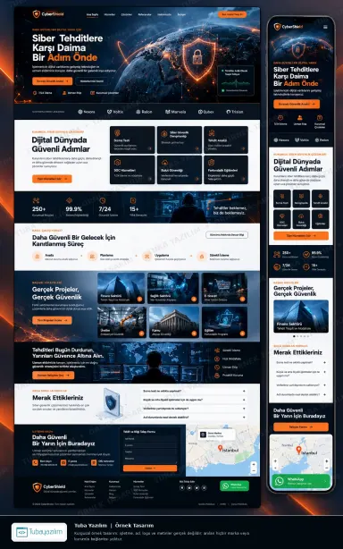 Sample website design for Cybersecurity Companies