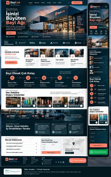 Sample website design for Wholesalers, Distributors & Dealers