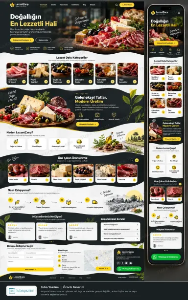 Sample website design for Delicatessens & Specialty Food Shops