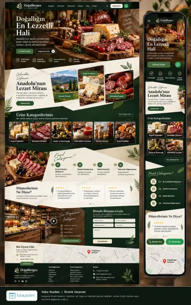 Sample website design for Delicatessens & Specialty Food Shops