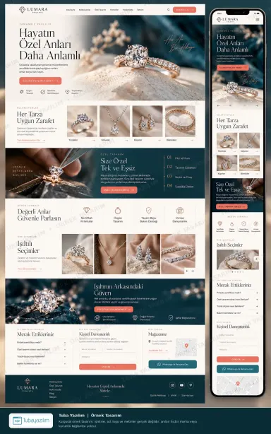 Sample website design for Diamond Shops & Dealers