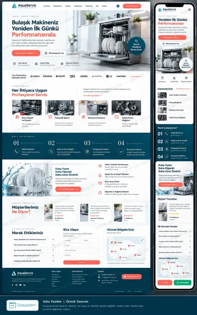 Sample website design for Home Appliance Repair Services