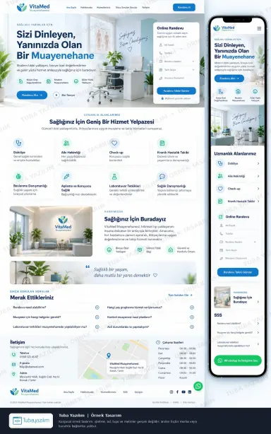 Sample website design for Medical Clinics & Polyclinics