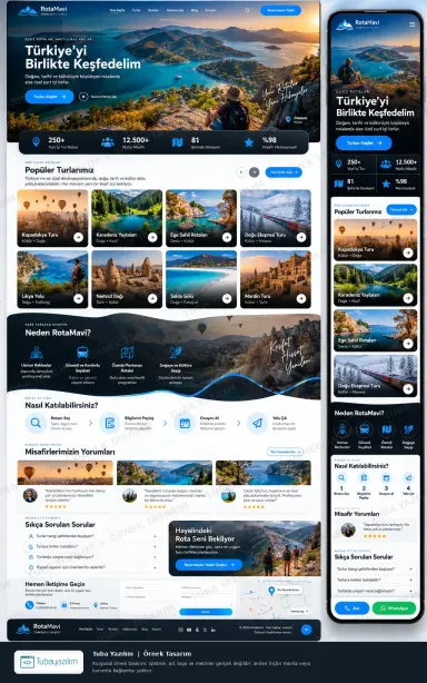 Sample website design for Tour Operators & Tour Guides
