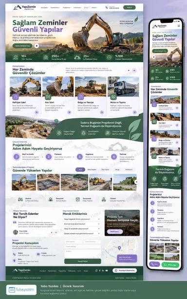 Earthworks & Excavation — sample website design