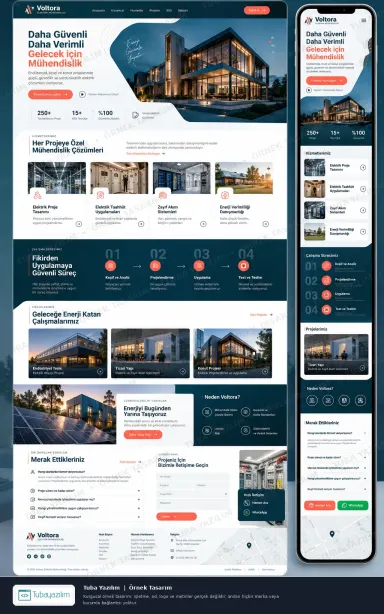 Sample website design for Electrical Engineering & Design Firms