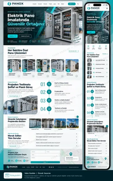 Sample website design for Electrical Panel Manufacturers