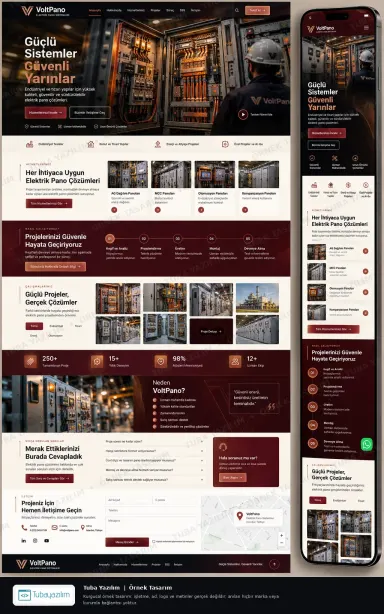 Sample website design for Electrical Panel Manufacturers