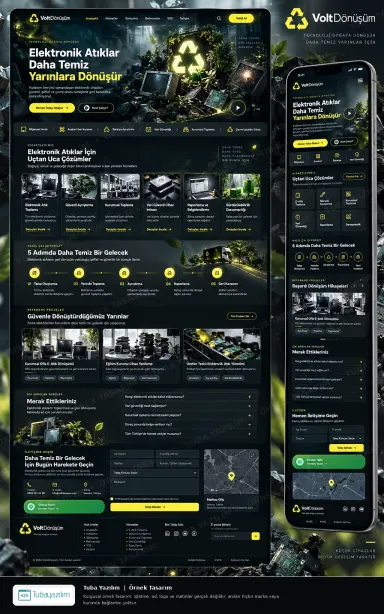 Sample website design for E-Waste Recycling Companies