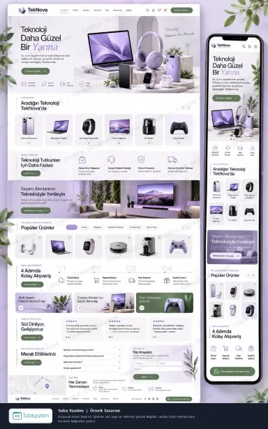 Sample website design for Electronics & Home Appliance Stores