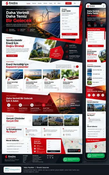 Sample website design for Energy Efficiency & Energy Consultants