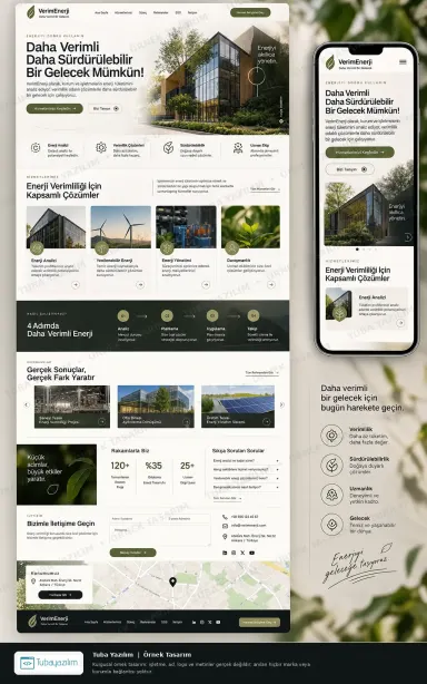 Sample website design for Energy Efficiency & Energy Consultants