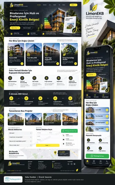 Sample website design for Energy Efficiency & Energy Consultants