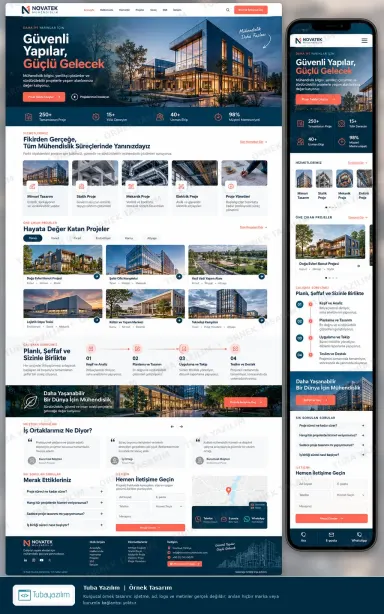 Sample website design for Engineering & Architectural Consultancies