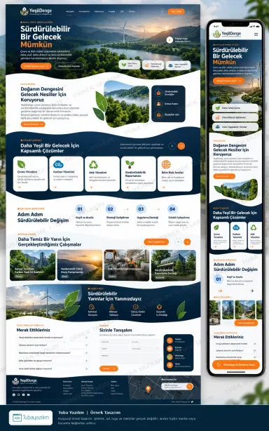 Sample website design for Environmental & Sustainability Consultants