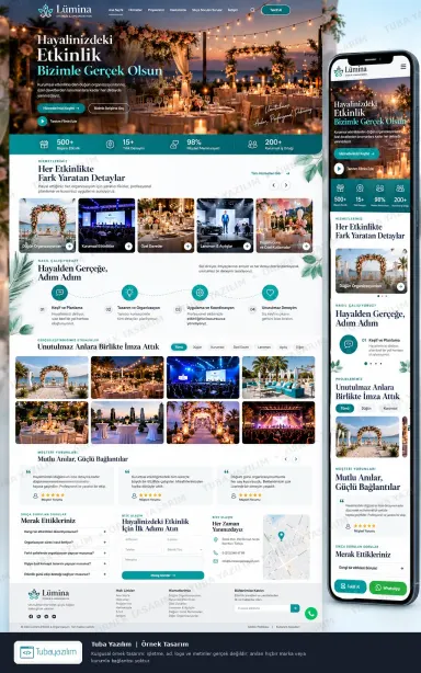 Sample website design for Event Management Companies