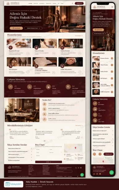 Family Law Lawyer — sample website design