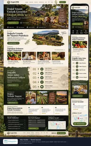 Sample website design for Farms & Agricultural Companies