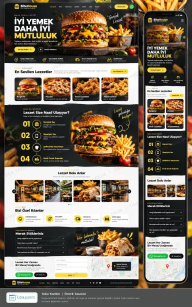 Sample website design for Fast Food & Burger Restaurants