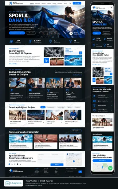 Sample website design for Federations & Chambers of Commerce