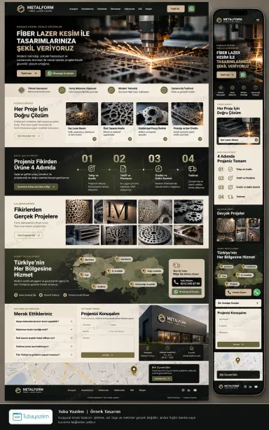 Fiber Laser Cutting — sample website design