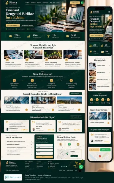 Sample website design for Financial Planning & Retirement Advisors