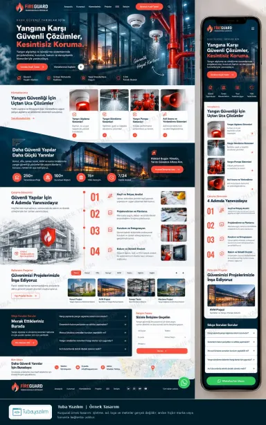 Sample website design for Fire Safety & Fire Fighting Companies