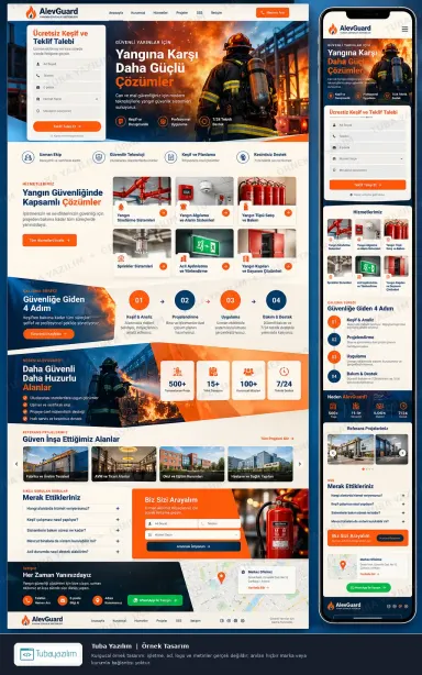 Sample website design for Fire Safety & Fire Fighting Companies
