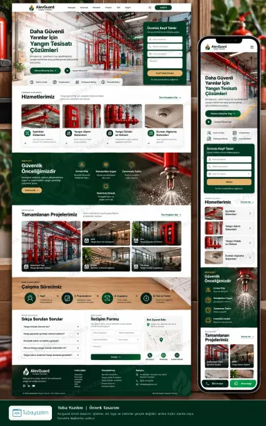 Sample website design for Fire Safety & Fire Fighting Companies