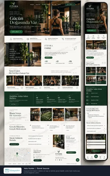 Sample website design for Gyms & Fitness Centres