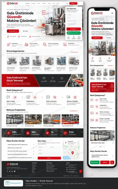 Food Machinery — sample website design