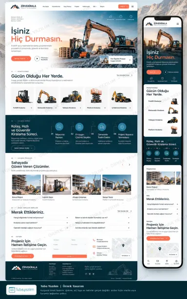 Forklift & Heavy Equipment Rental — sample website design