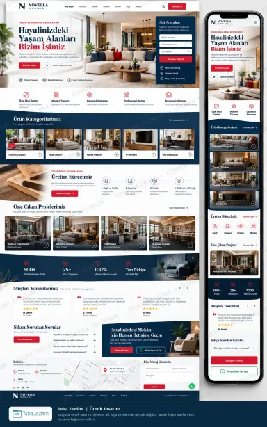 Sample website design for Furniture Shops & Manufacturers