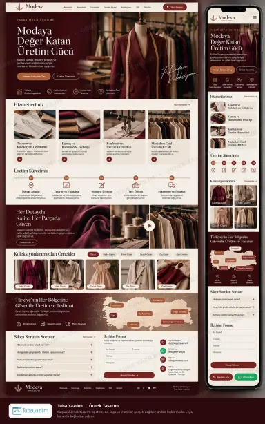 Garment Manufacturing — sample website design