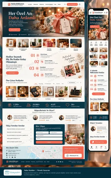 Sample website design for Gift & Souvenir Shops