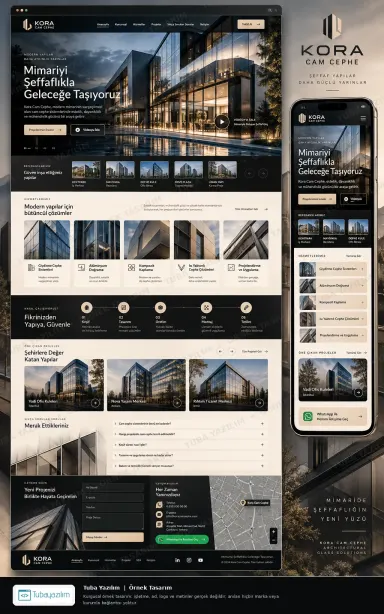 Glass Facades — sample website design