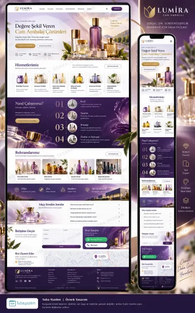 Glass Packaging — sample website design