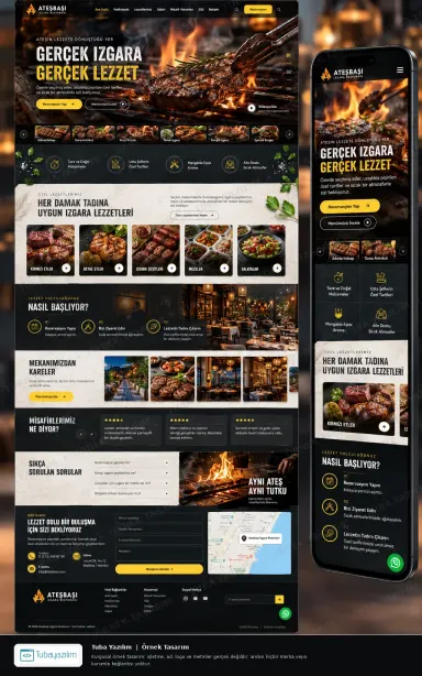 Sample website design for Grill & Kebab Restaurants
