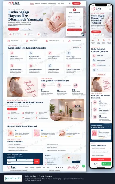Sample website design for Gynaecology & Obstetrics Clinics