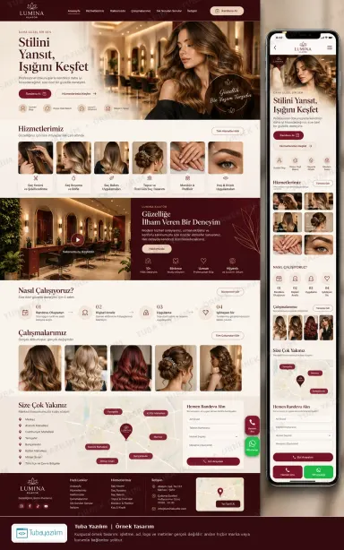Hair Salon — sample website design