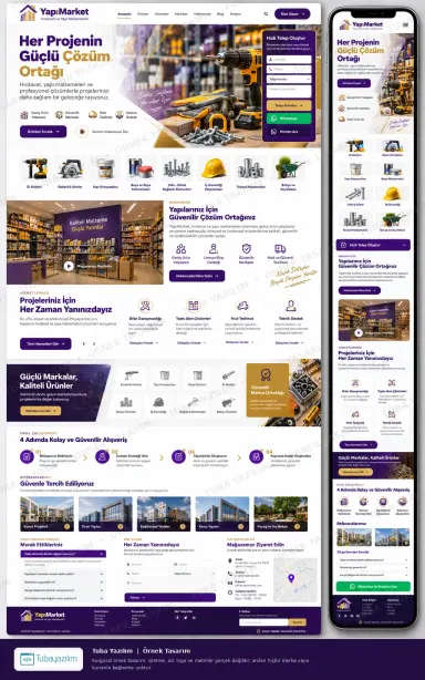 Sample website design for Building Materials & Hardware Stores