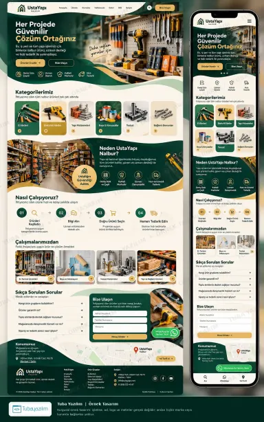 Sample website design for Building Materials & Hardware Stores