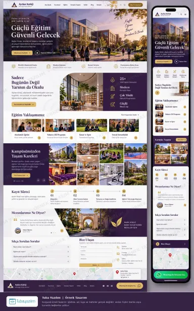 High School — sample website design