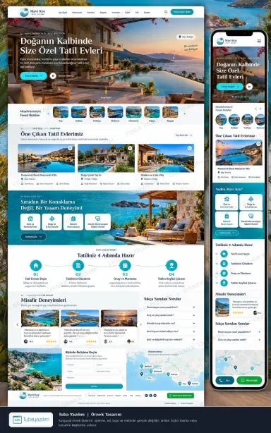 Sample website design for Holiday Homes & Villa Rental Companies