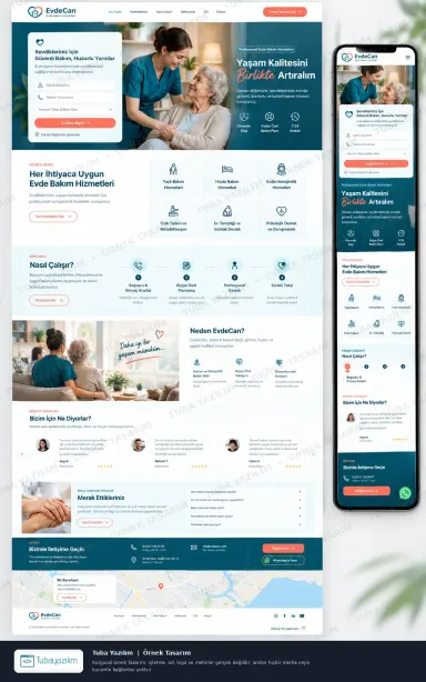 Sample website design for Home Healthcare & Nursing Services