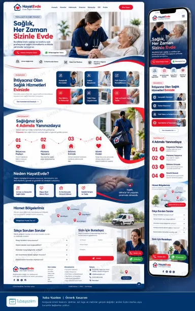 Sample website design for Home Healthcare & Nursing Services