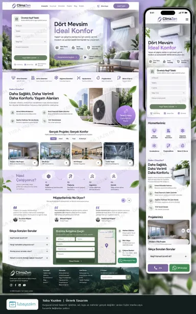 HVAC & Refrigeration Systems — sample website design