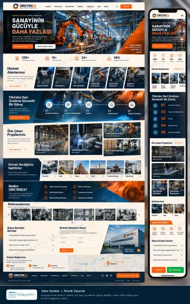 Industrial & Manufacturing Companies — sample website design