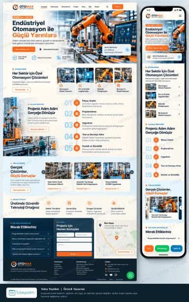 Sample website design for Industrial Automation Companies